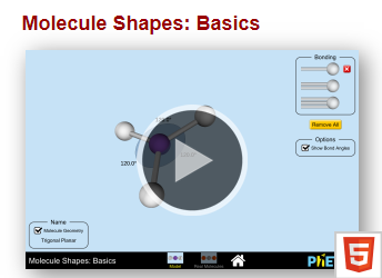 PHET Interactive Simulations: Molecule Shapes Basics | WCED EPortal